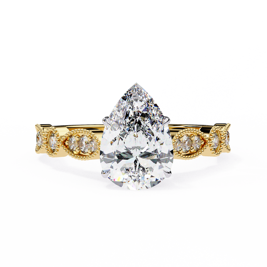 Elodie Lab Grown Diamond Pear Legacy Ring