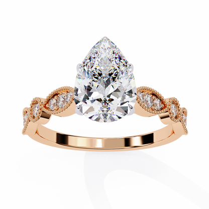 Elodie Lab Grown Diamond Pear Legacy Ring