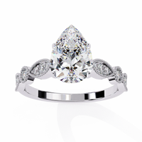 Elodie Lab Grown Diamond Pear Legacy Ring - Ophiratbf