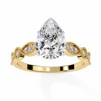 Elodie Lab Grown Diamond Pear Legacy Ring - Ophiratbf