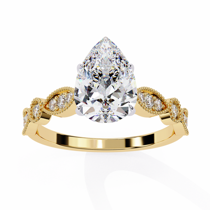 Elodie Lab Grown Diamond Pear Legacy Ring