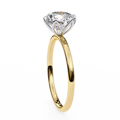 Liora Lab Grown Diamond Round Blossom Ring