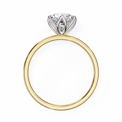 Liora Lab Grown Diamond Round Blossom Ring