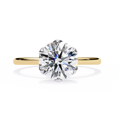 Liora Lab Grown Diamond Round Blossom Ring