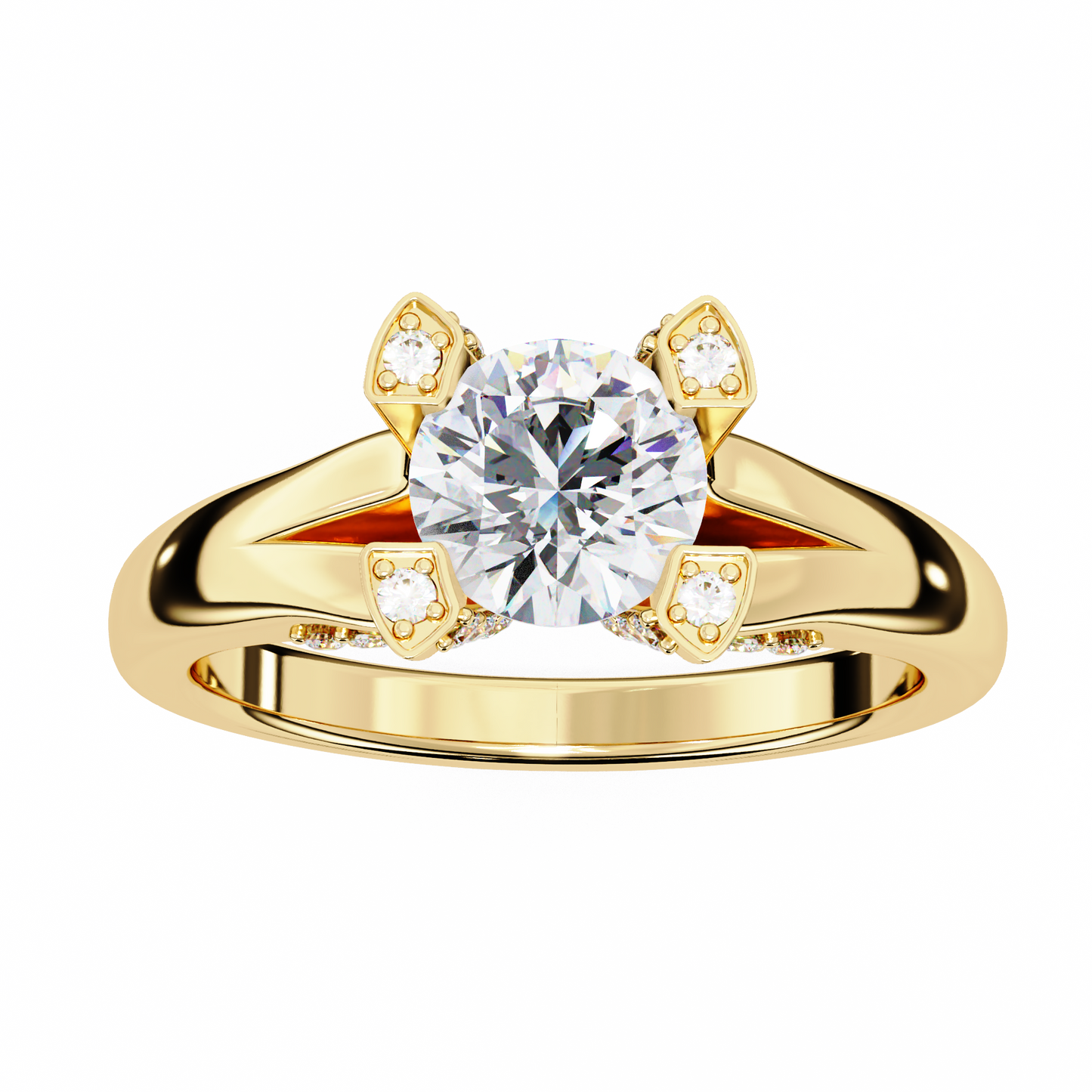 aurelia lab grown diamond fleur royale ring