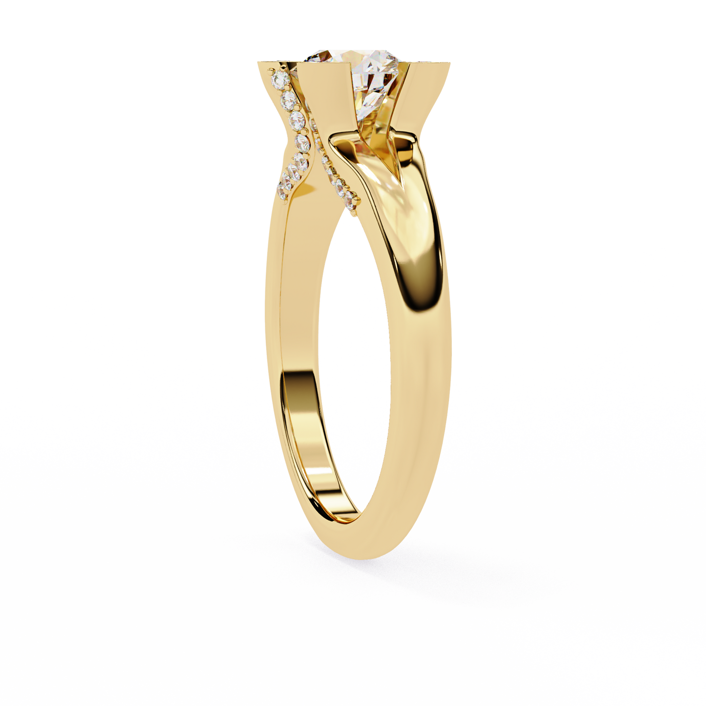 aurelia lab grown diamond fleur royale ring