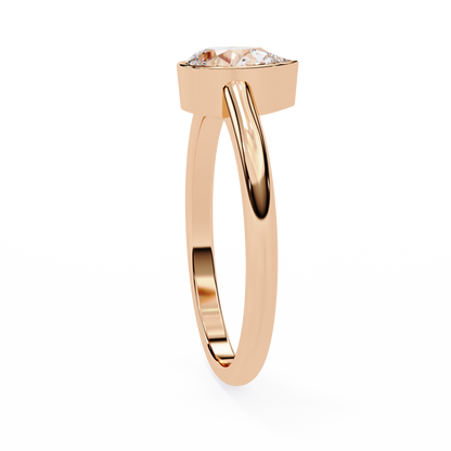 Auralia Lab Grown Diamond Teardrop Solitaire Ring
