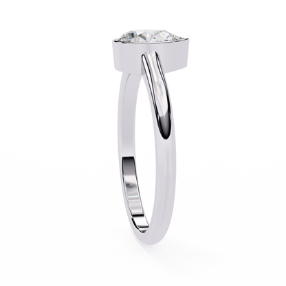 Auralia Lab Grown Diamond Teardrop Solitaire Ring