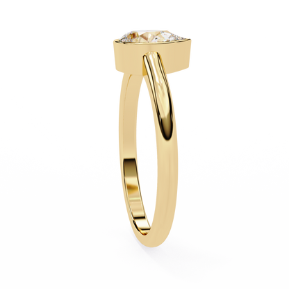 Auralia Lab Grown Diamond Teardrop Solitaire Ring