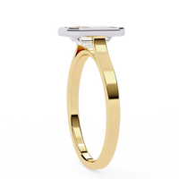 Emerald Bezel Lab Grown Diamond Ring - Ophiratbf