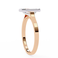 Emerald Bezel Lab Grown Diamond Ring - Ophiratbf