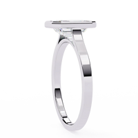 Emerald Bezel Lab Grown Diamond Ring - Ophiratbf
