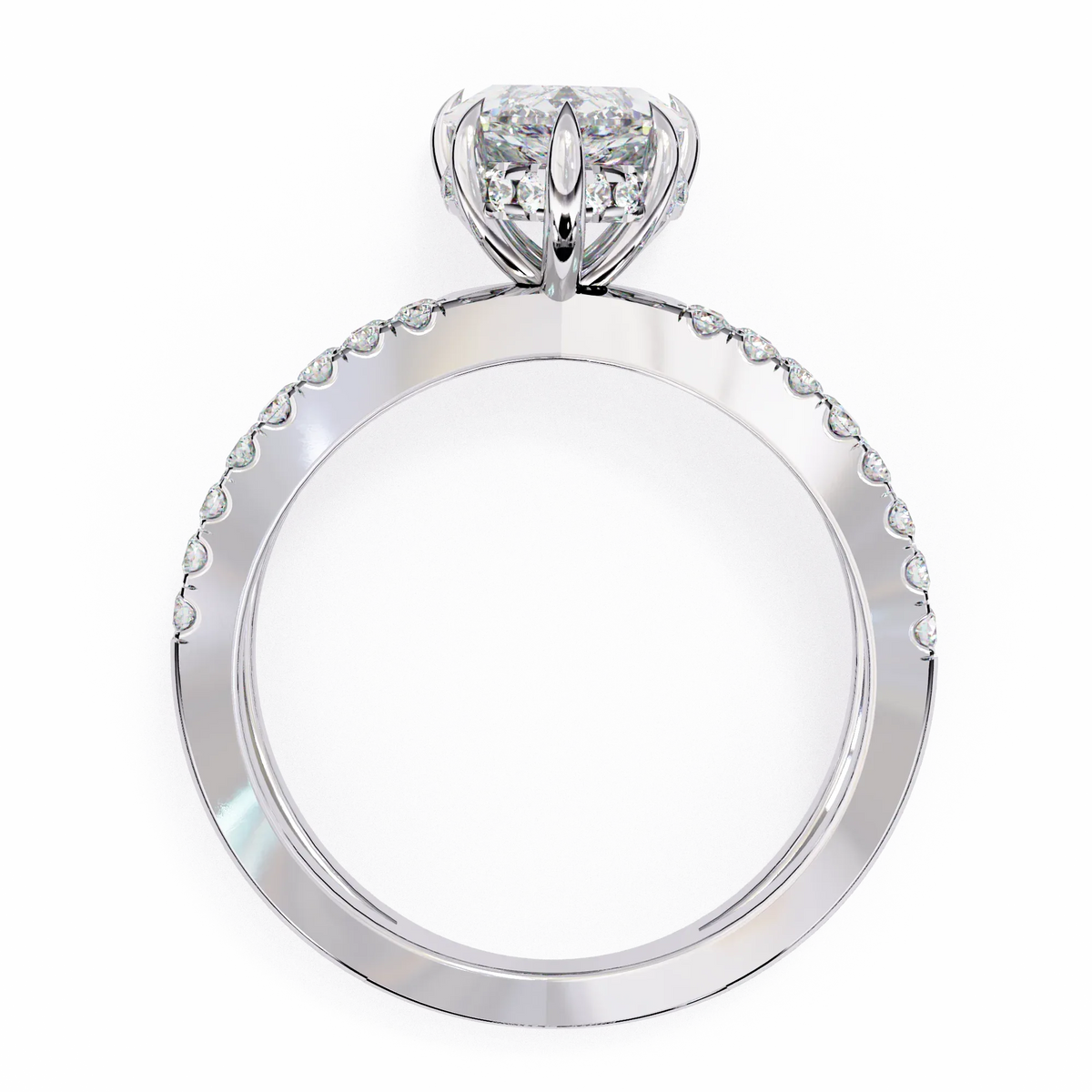 Pear Crisscross Lab Grown Diamond Ring - Ophiratbf