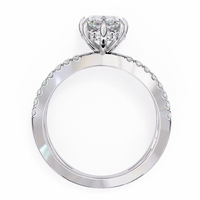 Pear Crisscross Lab Grown Diamond Ring - Ophiratbf