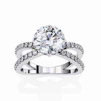 Serene Lab Grown Diamond Infinity Pavé Ring - Ophiratbf