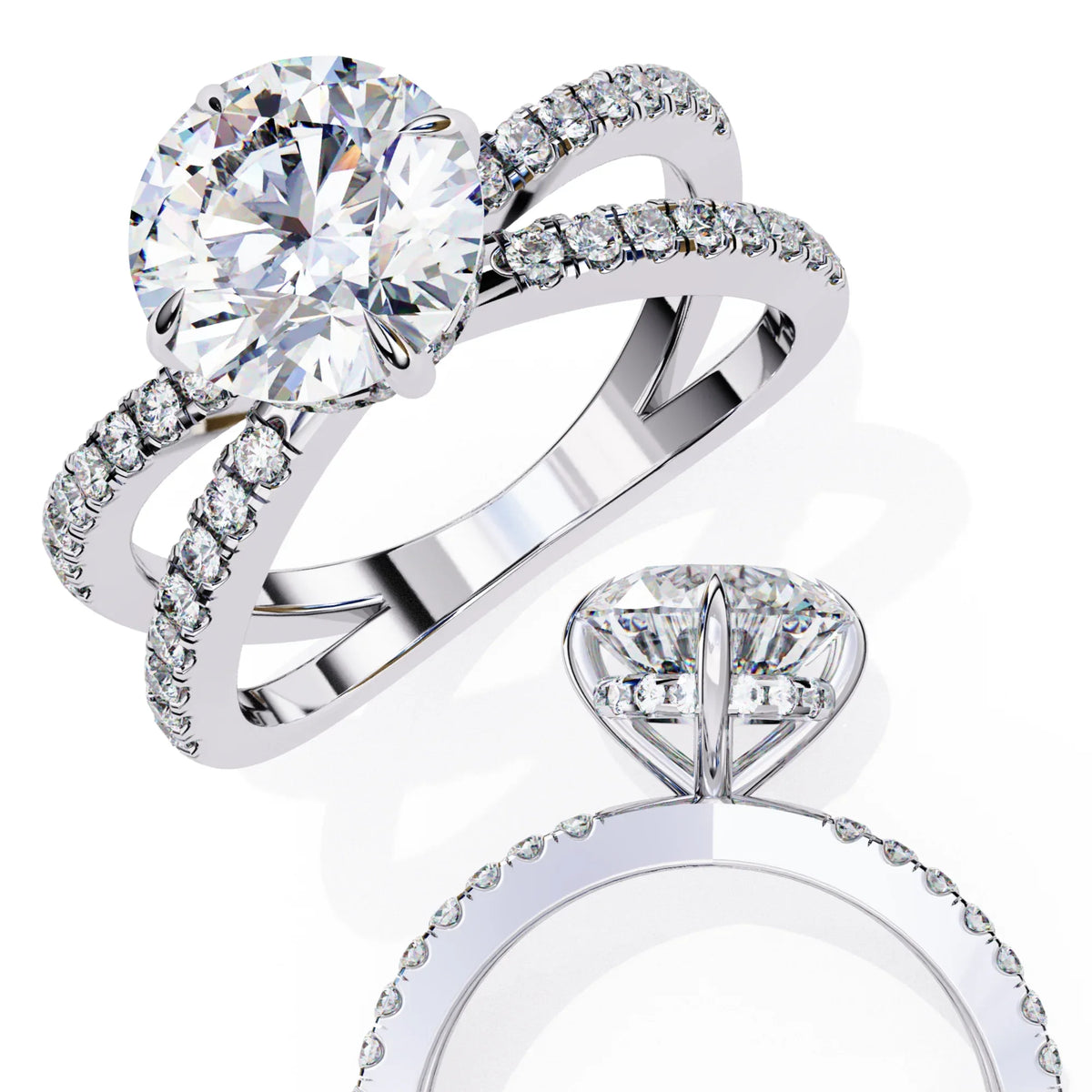 Serene Lab Grown Diamond Infinity Pavé Ring - Ophiratbf