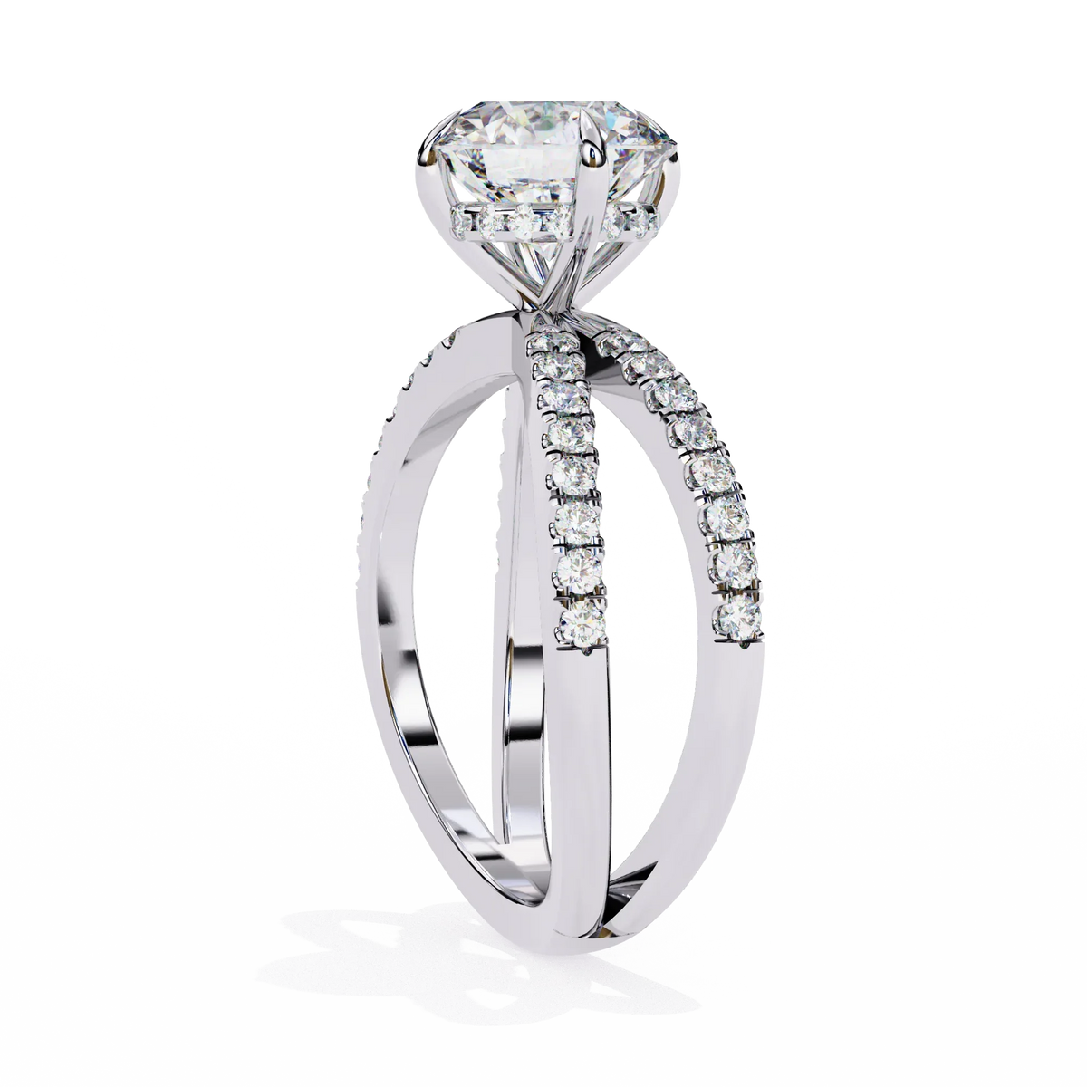 Serene Lab Grown Diamond Infinity Pavé Ring - Ophiratbf