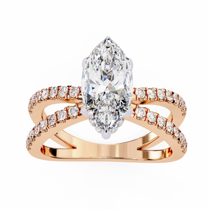 Valencia Lab Grown Diamond Marquise Infinity Ring