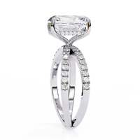 Elysia Lab Grown Diamond Emerald Crisscross Ring - Ophiratbf
