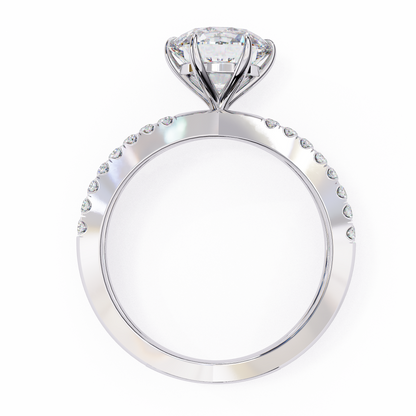 Aurelia Lab Grown Diamond Round Crisscross Ring
