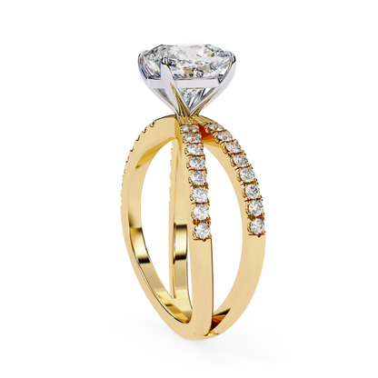 Amaris Lab Grown Diamond Cushion Infinity Ring