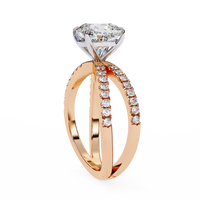 Amaris Lab Grown Diamond Cushion Infinity Ring - Ophiratbf
