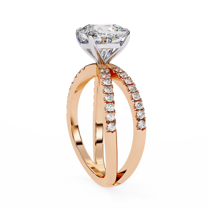 Amaris Lab Grown Diamond Cushion Infinity Ring
