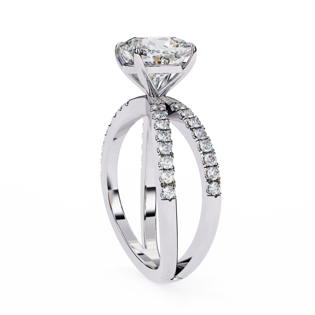 Amaris Lab Grown Diamond Cushion Infinity Ring - Ophiratbf