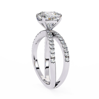 Amaris Lab Grown Diamond Cushion Infinity Ring - Ophiratbf