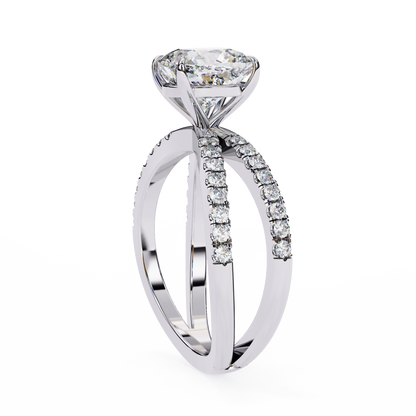 Amaris Lab Grown Diamond Cushion Infinity Ring