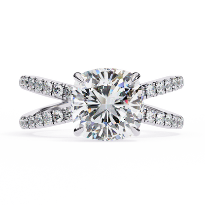 Amaris Lab Grown Diamond Cushion Infinity Ring