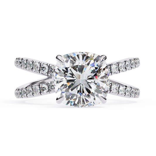 Amaris Lab Grown Diamond Cushion Infinity Ring
