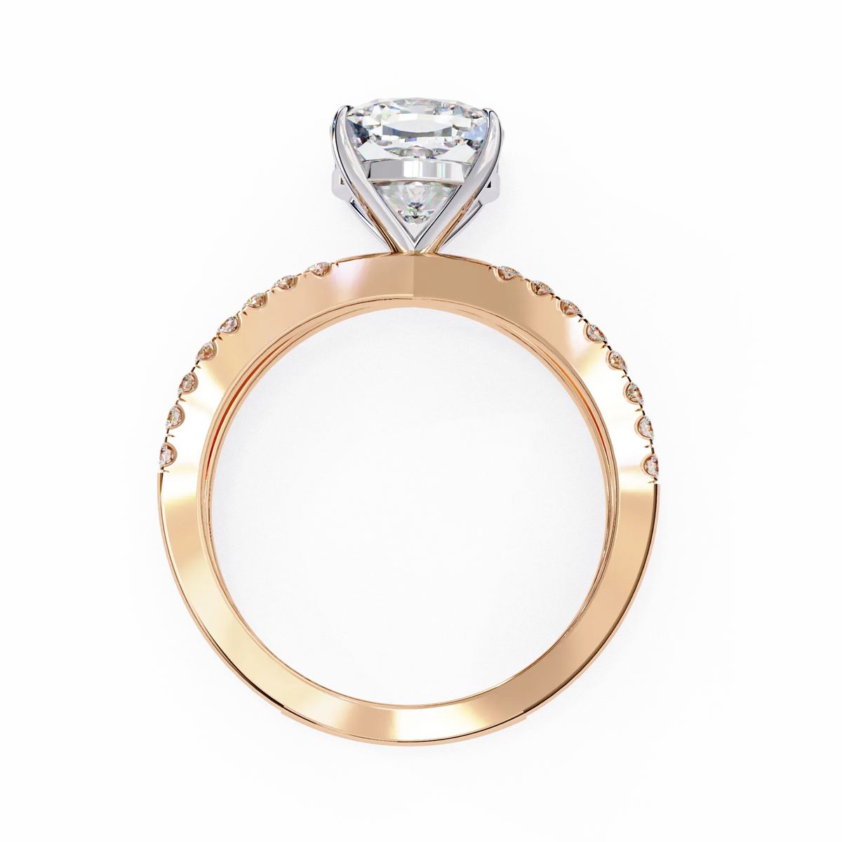 Amaris Lab Grown Diamond Cushion Infinity Ring - Ophiratbf