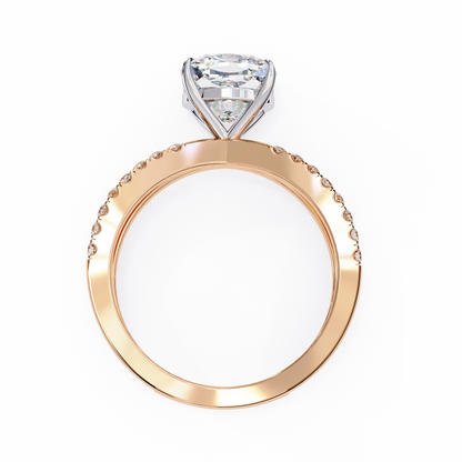 Amaris Lab Grown Diamond Cushion Infinity Ring