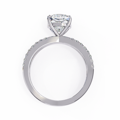 Amaris Lab Grown Diamond Cushion Infinity Ring