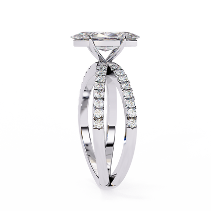 Marquise Lab Grown Diamond Ring
