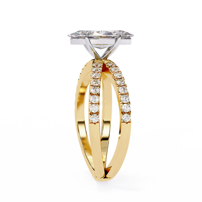 Marquise Lab Grown Diamond Ring