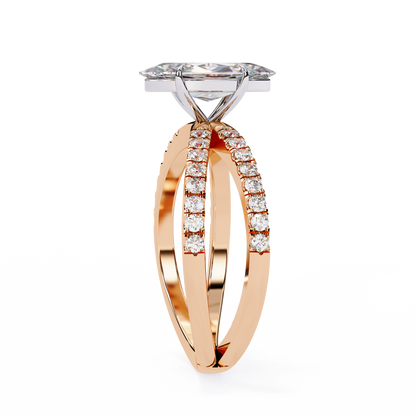 Marquise Lab Grown Diamond Ring
