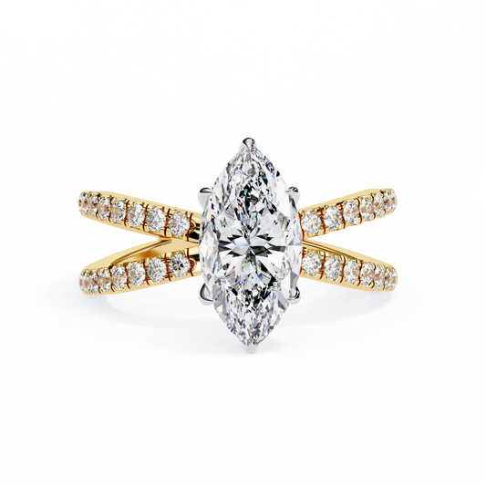 Marquise Lab Grown Diamond Ring