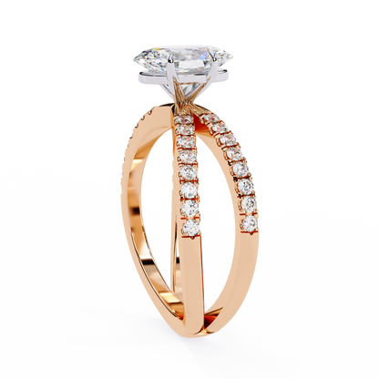 Elowen Lab Grown Diamond Oval Embrace