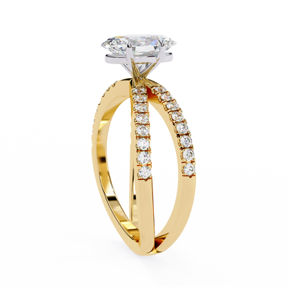 Elowen Lab Grown Diamond Oval Embrace