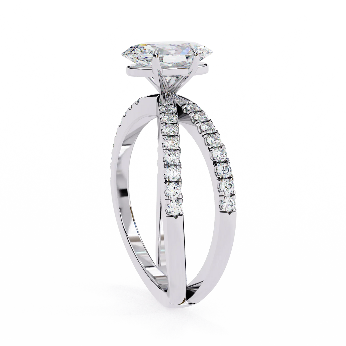 Elowen Lab Grown Diamond Oval Embrace - Ophiratbf