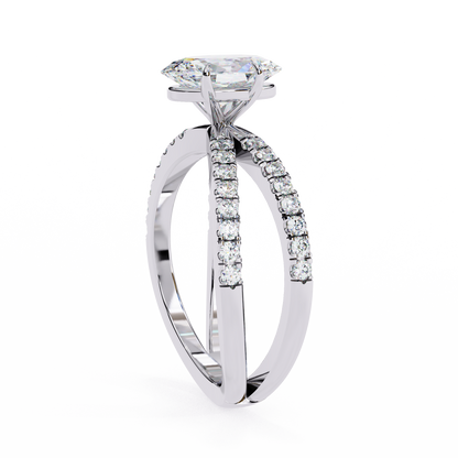 Elowen Lab Grown Diamond Oval Embrace