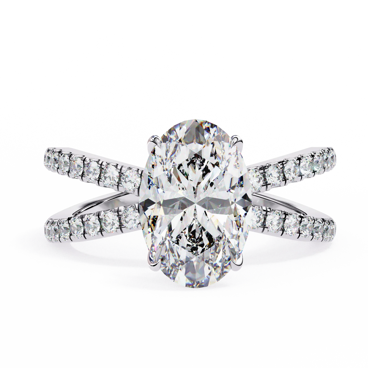 Elowen Lab Grown Diamond Oval Embrace - Ophiratbf