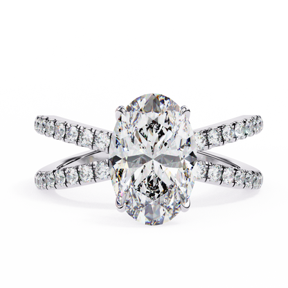 Elowen Lab Grown Diamond Oval Embrace