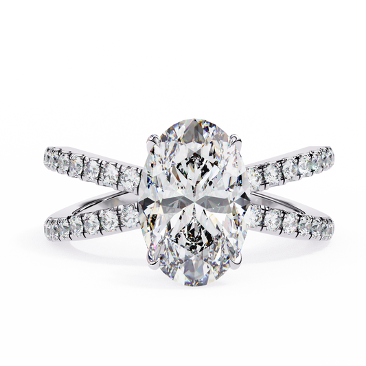 Elowen Lab Grown Diamond Oval Embrace