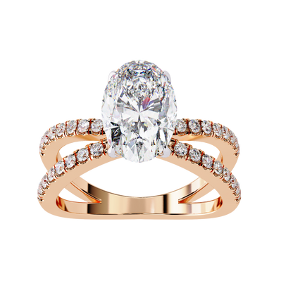 Elowen Lab Grown Diamond Oval Embrace