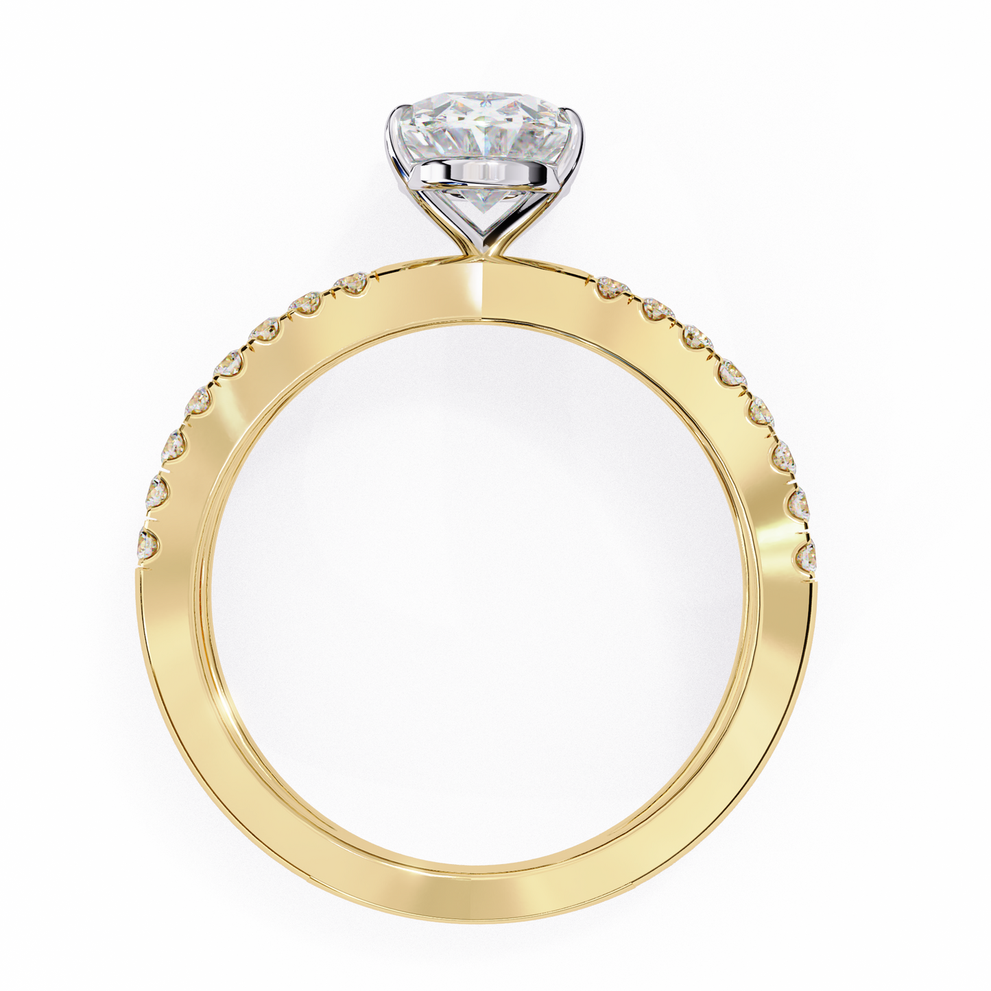 elowen lab grown diamond oval embrace