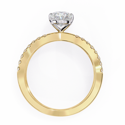 Elowen Lab Grown Diamond Oval Embrace