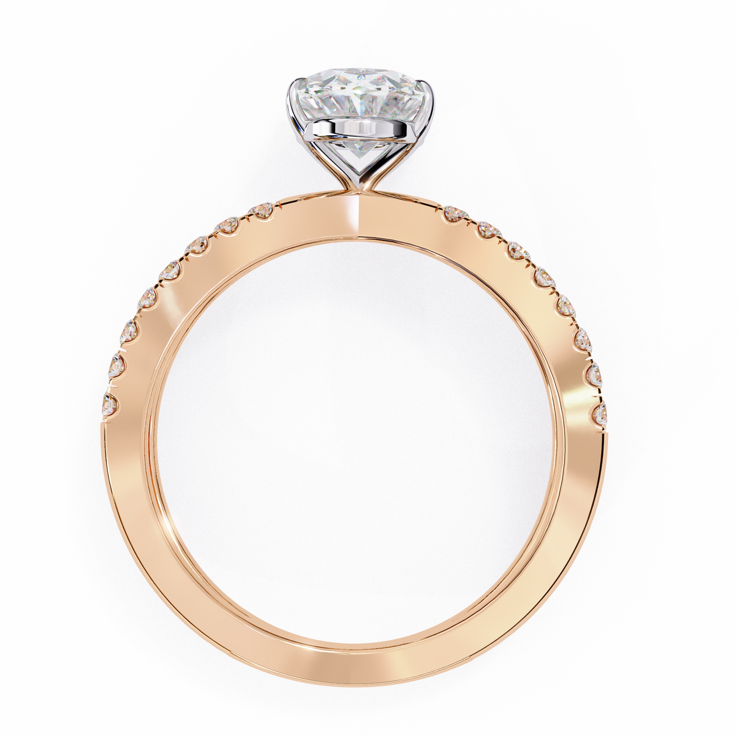 elowen lab grown diamond oval embrace